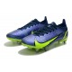 Nike Mercurial Vapor XIV Elite SG PRO Anti Clog Low-top Deep Blue Yellow Men Soccer Cleats 