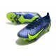 Nike Mercurial Vapor XIV Elite SG PRO Anti Clog Low-top Deep Blue Yellow Men Soccer Cleats 