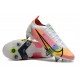 Nike Mercurial Vapor XIV Elite SG PRO Anti Clog Low-top White Pink Men Soccer Cleats 