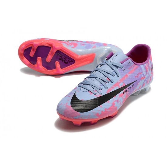 Nike Mercurial Vapor XV FG High-top Purple Pink Men Soccer Cleats 