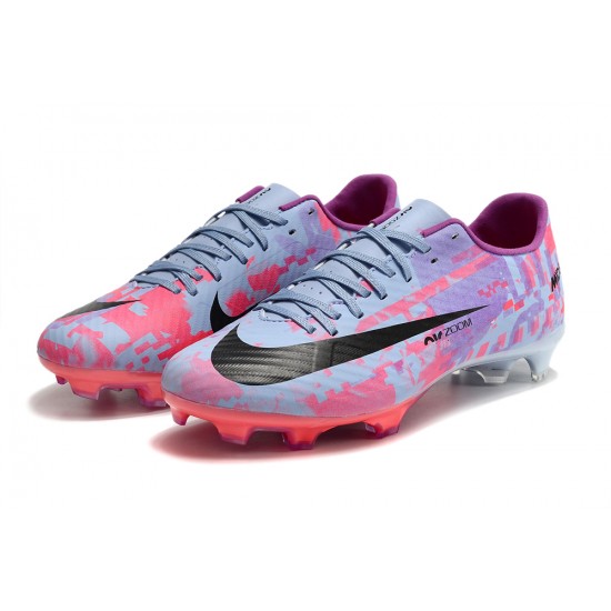 Nike Mercurial Vapor XV FG High-top Purple Pink Men Soccer Cleats 