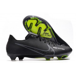 Nike Mercurial Vapor XV FG Low-top Black Yellow Men Soccer Cleats 