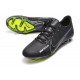 Nike Mercurial Vapor XV FG Low-top Black Yellow Men Soccer Cleats 