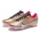 Nike Mercurial Vapor XV FG Low-top Brown Black Pink Men Soccer Cleats 