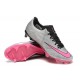 Nike Mercurial Vapor XV FG Low-top Grey Black Pink Men Soccer Cleats 