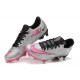 Nike Mercurial Vapor XV FG Low-top Grey Black Pink Men Soccer Cleats 