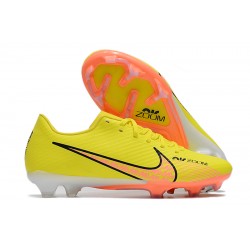 Nike Mercurial Vapor XV FG Low-top Orange Yellow Men Soccer Cleats 