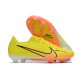 Nike Mercurial Vapor XV FG Low-top Orange Yellow Men Soccer Cleats 