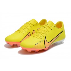 Nike Mercurial Vapor XV FG Low-top Orange Yellow Men Soccer Cleats 