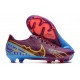 Nike Mercurial Vapor XV FG Low-top Purple Blue Men Soccer Cleats 