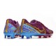 Nike Mercurial Vapor XV FG Low-top Purple Blue Men Soccer Cleats 