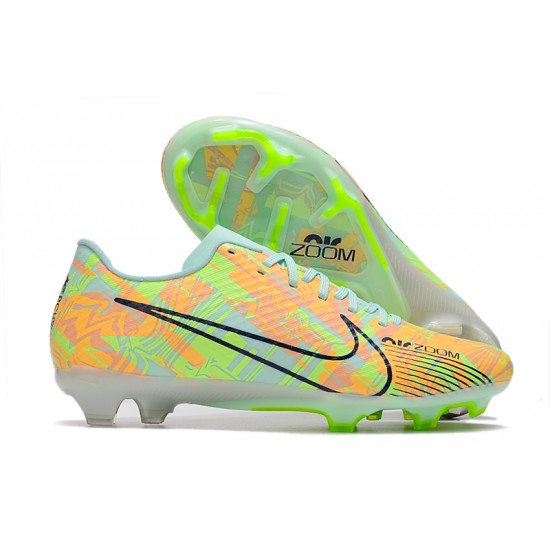 Nike Mercurial Vapor XV FG Low-top Turqoise Green Men Soccer Cleats 