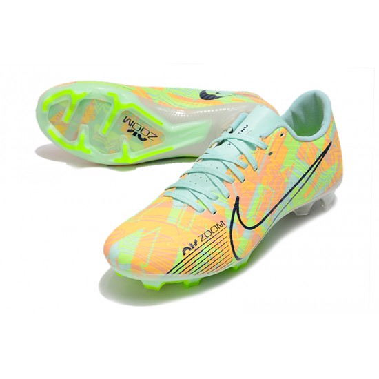 Nike Mercurial Vapor XV FG Low-top Turqoise Green Men Soccer Cleats 