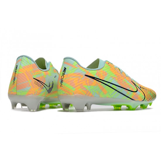 Nike Mercurial Vapor XV FG Low-top Turqoise Green Men Soccer Cleats 