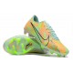 Nike Mercurial Vapor XV FG Low-top Turqoise Green Men Soccer Cleats 