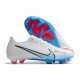 Nike Mercurial Vapor XV FG Low-top White Light Blue Men Soccer Cleats 