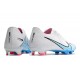 Nike Mercurial Vapor XV FG Low-top White Light Blue Men Soccer Cleats 