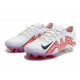 Nike Mercurial Vapor XV FG Low-top White Purple Men Soccer Cleats 