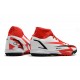 Nike Superfly 8 Academy TF High-top Red White Black Men Soccer Cleats 