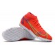 Nike Superfly 8 Academy TF High-top Red White Men Soccer Cleats 