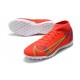 Nike Superfly 8 Academy TF High-top Red White Men Soccer Cleats 