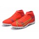 Nike Superfly 8 Academy TF High-top Red White Men Soccer Cleats 