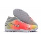 Nike Superfly 8 Academy TF High-top White Pink Yellow Men Soccer Cleats 