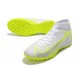 Nike Superfly 8 Academy TF High-top White Yellow Men Soccer Cleats 