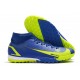 Nike Superfly 8 Academy TF Low-top Dark Blue Yellow Men Soccer Cleats 