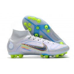 Nike Superfly 8 Elite AG High-top White Multi Women And Men Soccer Cleats 