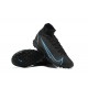 Nike Superfly 8 Elite TF High-top Black Blue Men Soccer Cleats 