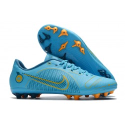 Nike Vapor 14 Academy AG Low-top Blue Women And Men Soccer Cleats 