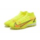 Nike Vapor 14 Academy TF High-top Orange Yellow Men Soccer Cleats 