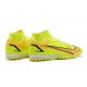 Nike Vapor 14 Academy TF High-top Orange Yellow Men Soccer Cleats 