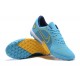 Nike Vapor 14 Academy TF Low-top Blue Yellow Men Soccer Cleats 