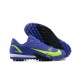 Nike Vapor 14 Academy TF Low-top Gark Blue Yellow Men Soccer Cleats 