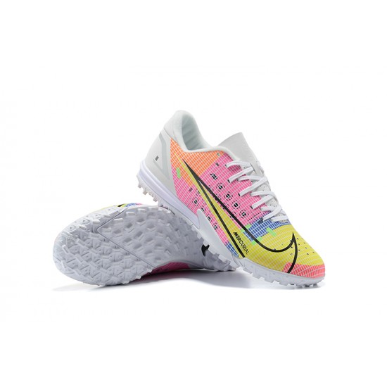 Nike Vapor 14 Academy TF Low-top White Pink Men Soccer Cleats 