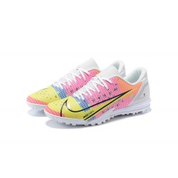 Nike Vapor 14 Academy TF Low-top White Pink Men Soccer Cleats 