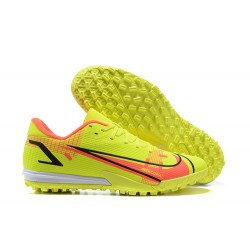 Nike Vapor 14 Academy TF Low-top Yellow Orange Men Soccer Cleats 