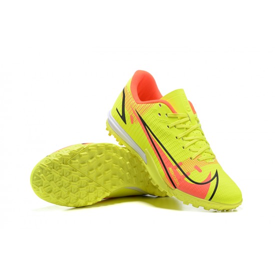 Nike Vapor 14 Academy TF Low-top Yellow Orange Men Soccer Cleats 