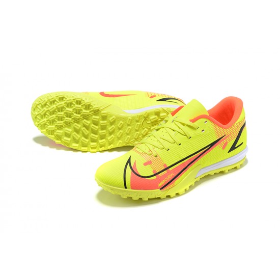 Nike Vapor 14 Academy TF Low-top Yellow Orange Men Soccer Cleats 