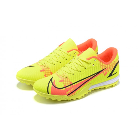 Nike Vapor 14 Academy TF Low-top Yellow Orange Men Soccer Cleats 