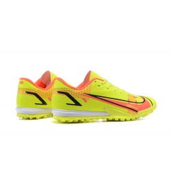 Nike Vapor 14 Academy TF Low-top Yellow Orange Men Soccer Cleats 