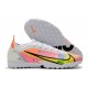 Nike Vapor 14 Elite TF Low-top Yellow Pink White Men Soccer Cleats 