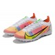 Nike Vapor 14 Elite TF Low-top Yellow Pink White Men Soccer Cleats 