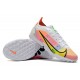 Nike Vapor 14 Elite TF Low-top Yellow Pink White Men Soccer Cleats 