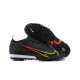 Nike Vapor 14 Elite TF Mid-top Black Red Yellow Men Soccer Cleats 