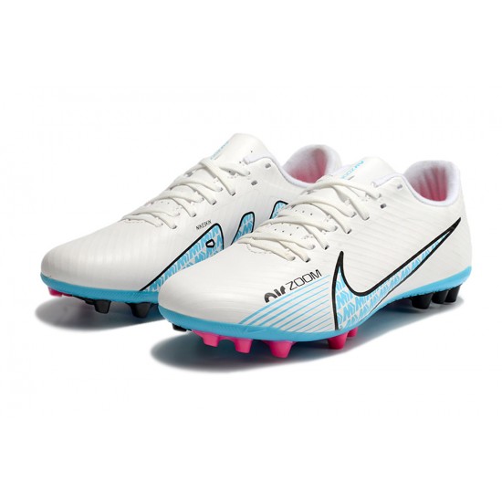 Nike Vapor 15 Academy AG Low-top White Pink Women And Men Soccer Cleats 