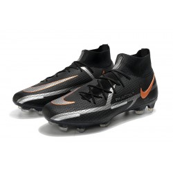 Nike Phantom GT Elite Dynamic Fit FG High-top Gold Black Sliver Men Soccer Cleats 