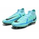 Nike Phantom GT Elite Dynamic Fit FG High-top Turqoise Blue Men Soccer Cleats 